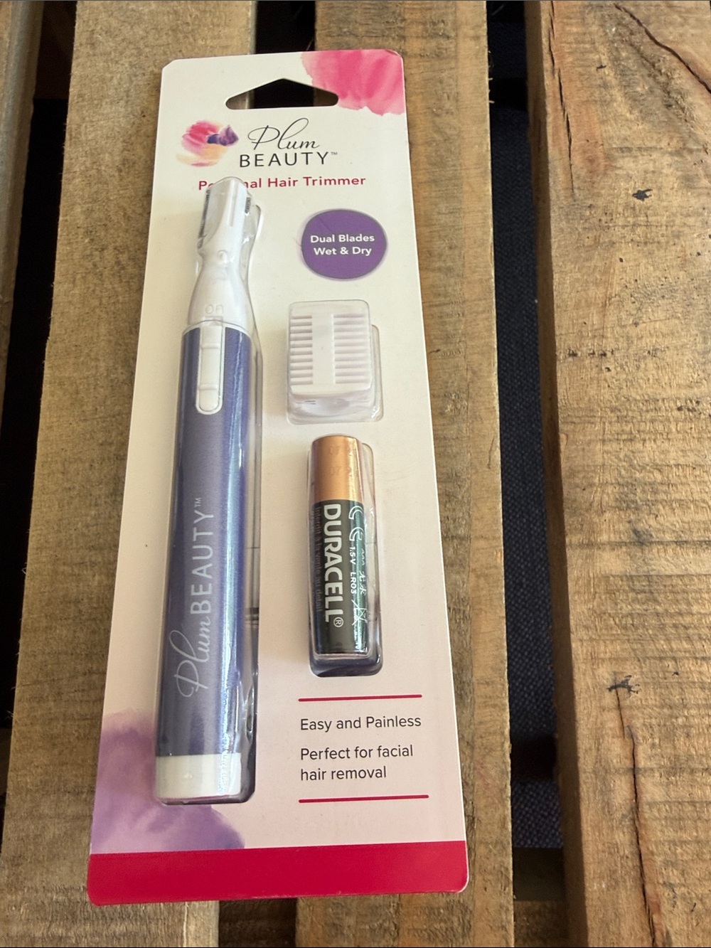Plum Beauty Personal Facial Hair Trimmer - new